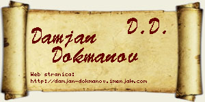 Damjan Dokmanov vizit kartica